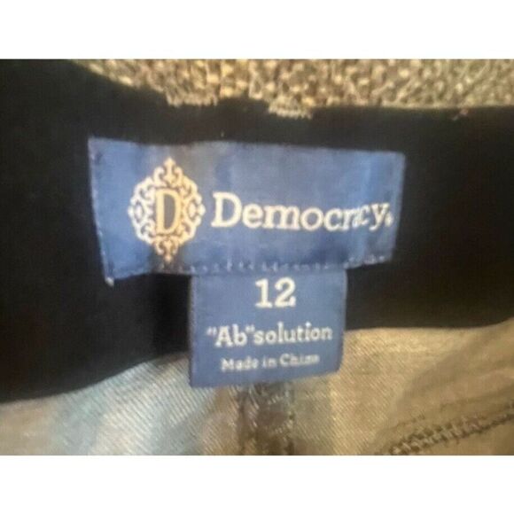 Democracy Gray Mid Rise Skinny Absolution Jean Womens 12 Ankle - Picture 10 of 11